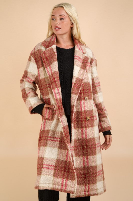 DOORBUSTER DEAL - Rose Soft Longline Button Down Coat