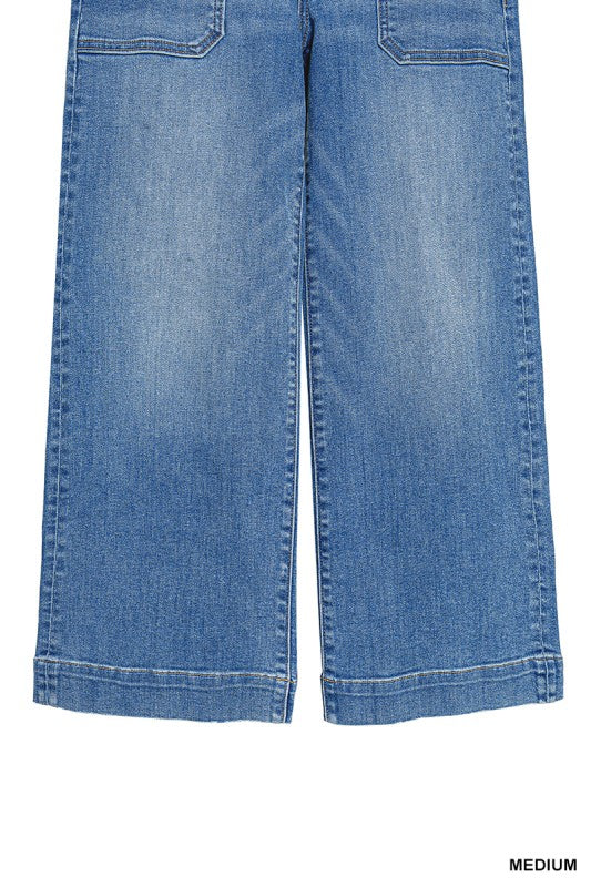 Zenana Cropped Wide Leg Denim – Lennox Rose Boutique