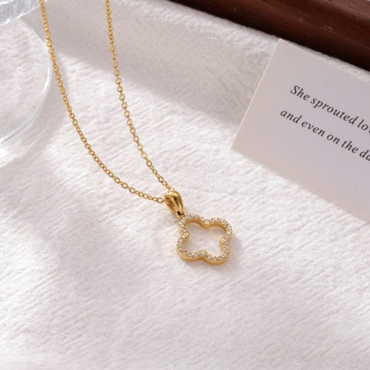 Clover Necklace 18k Stainless Steel Tarnish Free Necklace