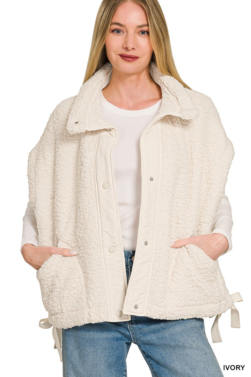 Clear Morning Oversized Vest - Ivory