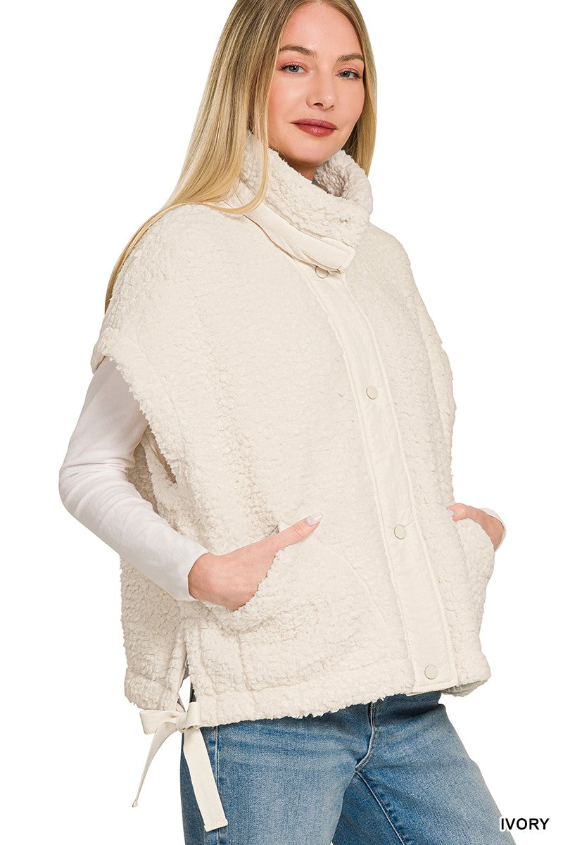 Clear Morning Oversized Vest - Ivory