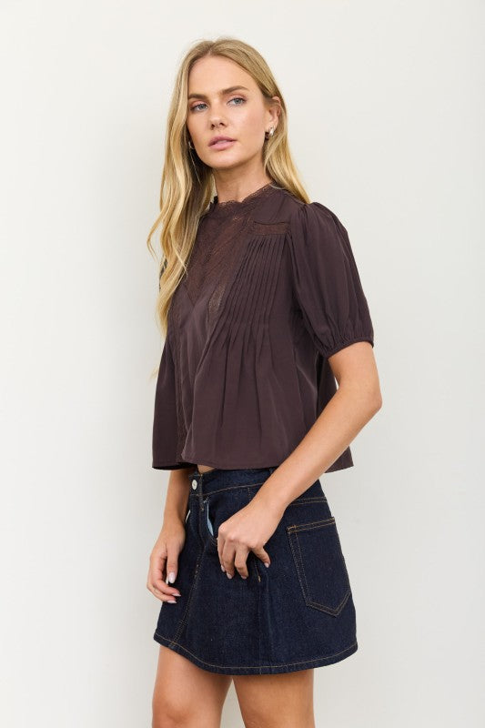 Lace Trim Top