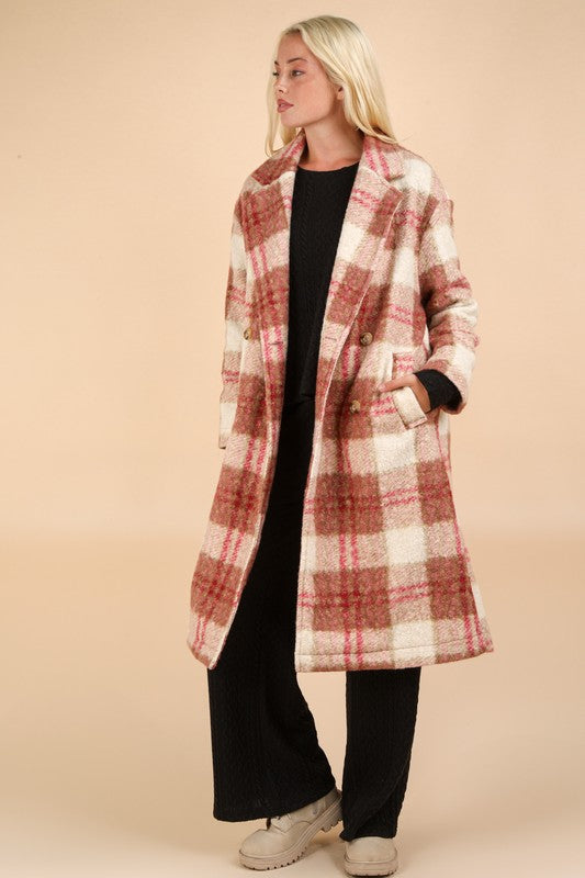 DOORBUSTER DEAL - Rose Soft Longline Button Down Coat