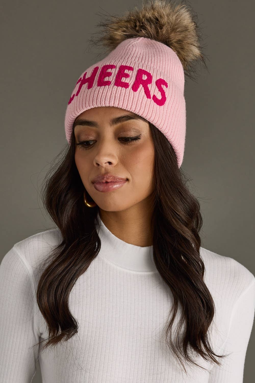 Cheers Knit Pom Hat