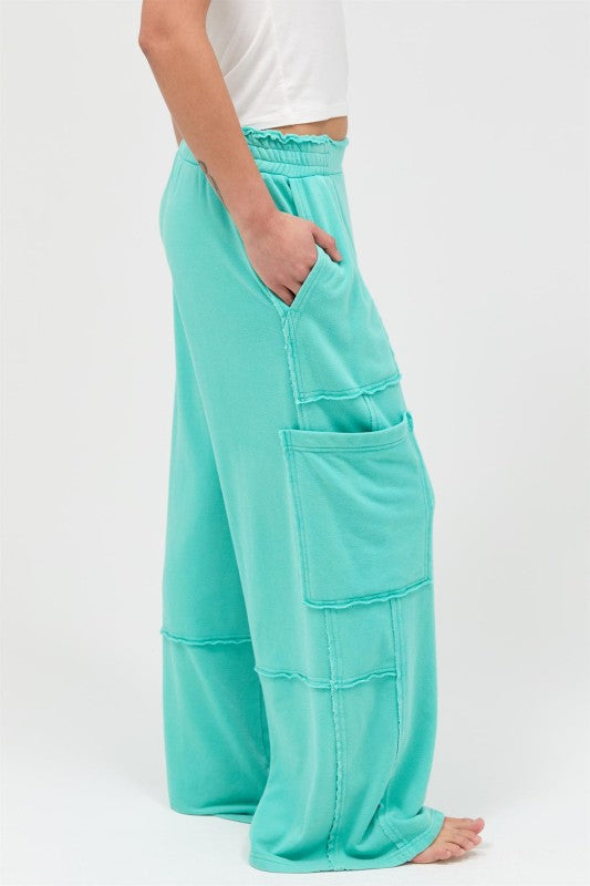Free Spirit Cargo Lounge Pants - Turquoise