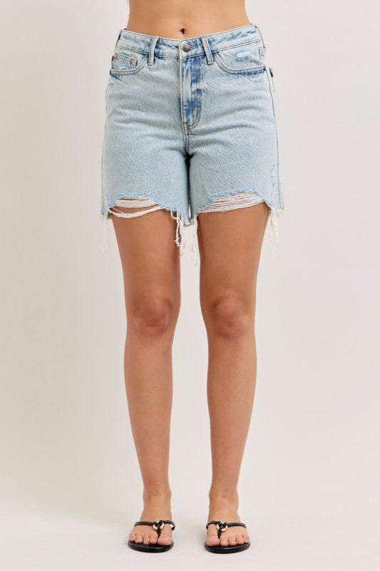 Judy Blue High Waist Rigid Magic Short - Light Wash