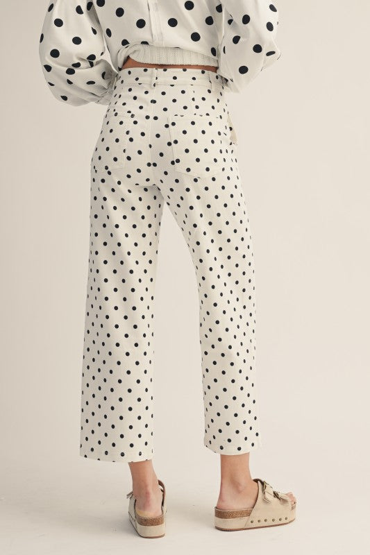 Good Times Polka Dot Wide Leg Pants