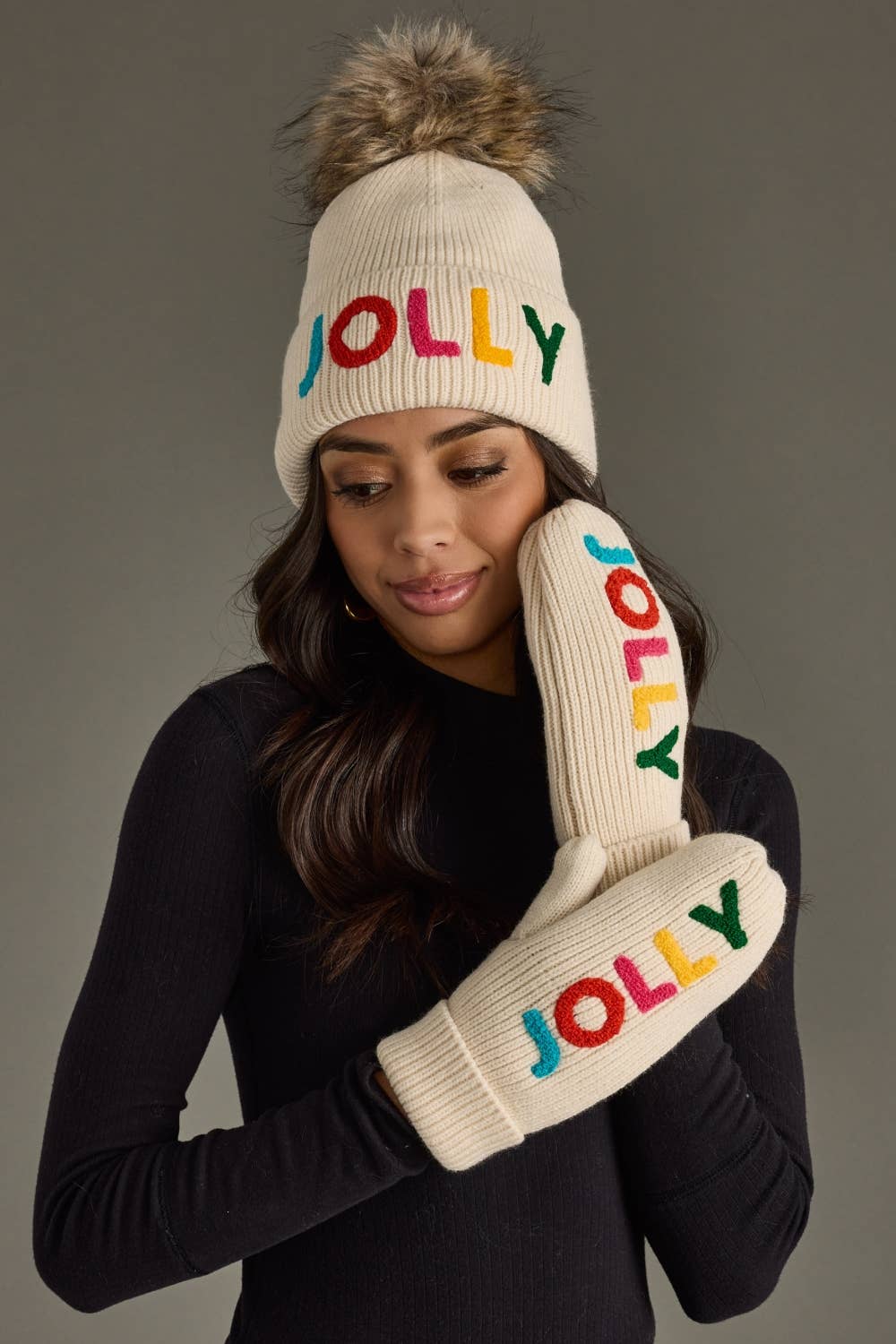 Jolly Knit Mittens