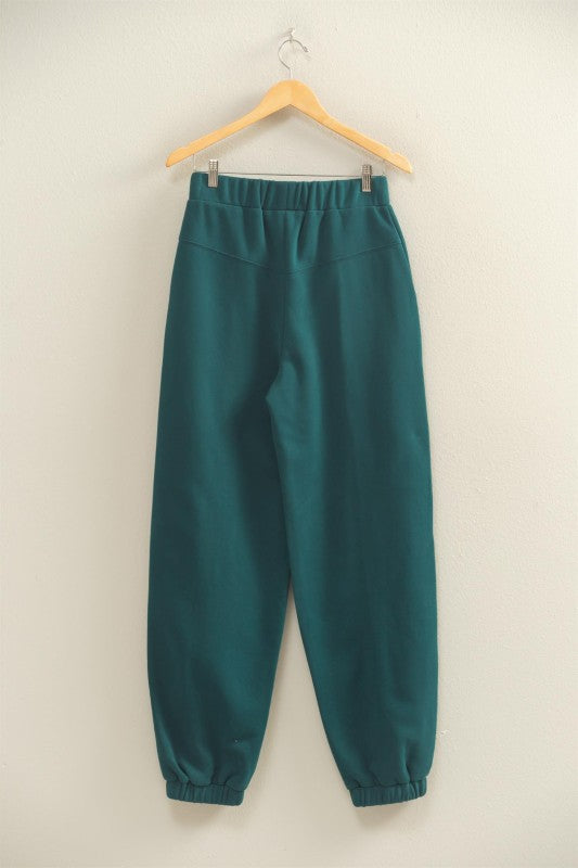 Cuddle Up Jogger Sweatpants - Deep Green