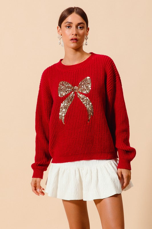 All Dressed Up Sequin Sweater