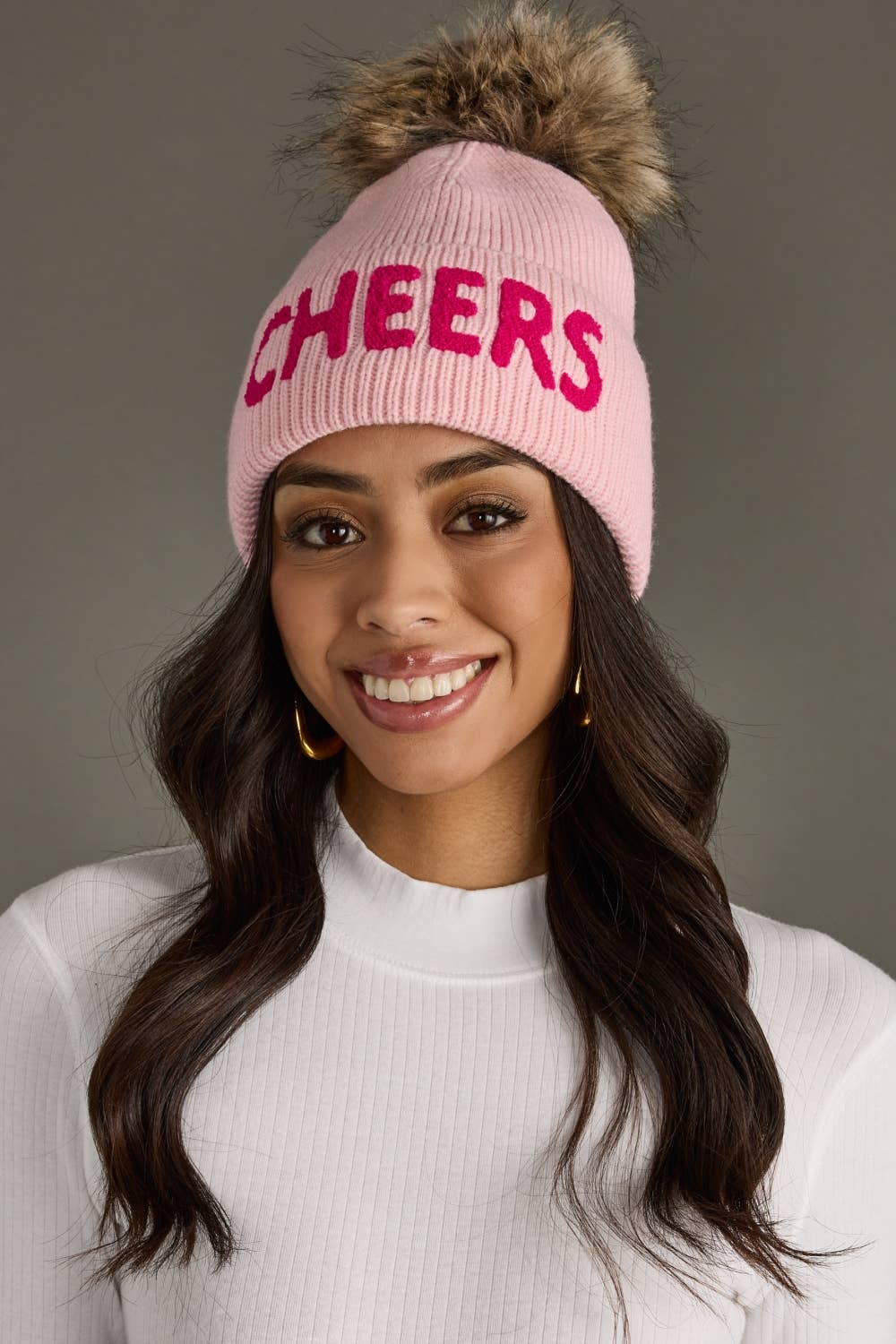 Cheers Knit Pom Hat