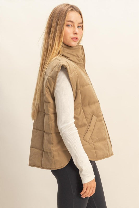 Adventure Days Quilted Zip Front Vest