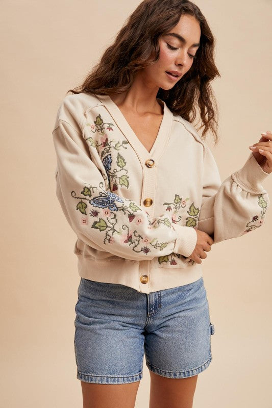 Daydream Embroidered Cardigan