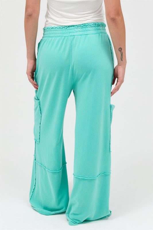 Free Spirit Cargo Lounge Pants - Turquoise