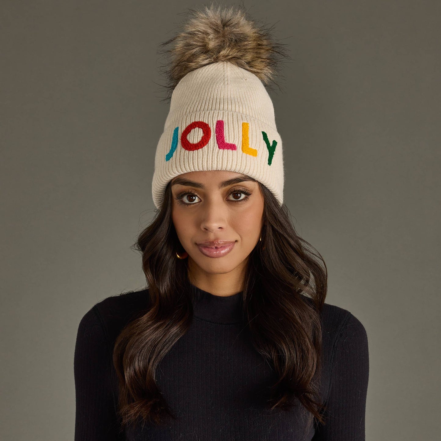 Jolly Knit Pom Hat