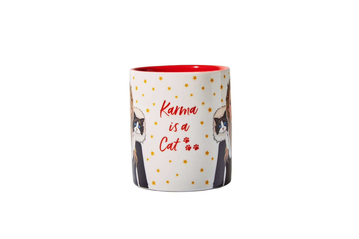Karma is a Cat Coffee Mug