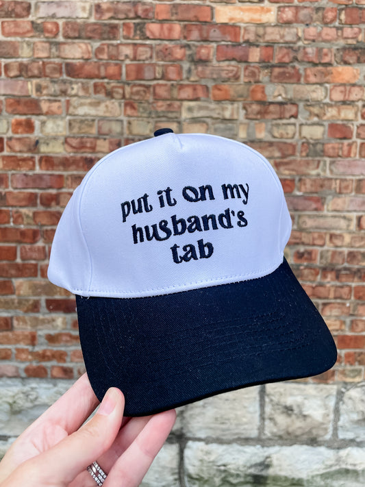 Put It On My Husband's Tab Hat - Black