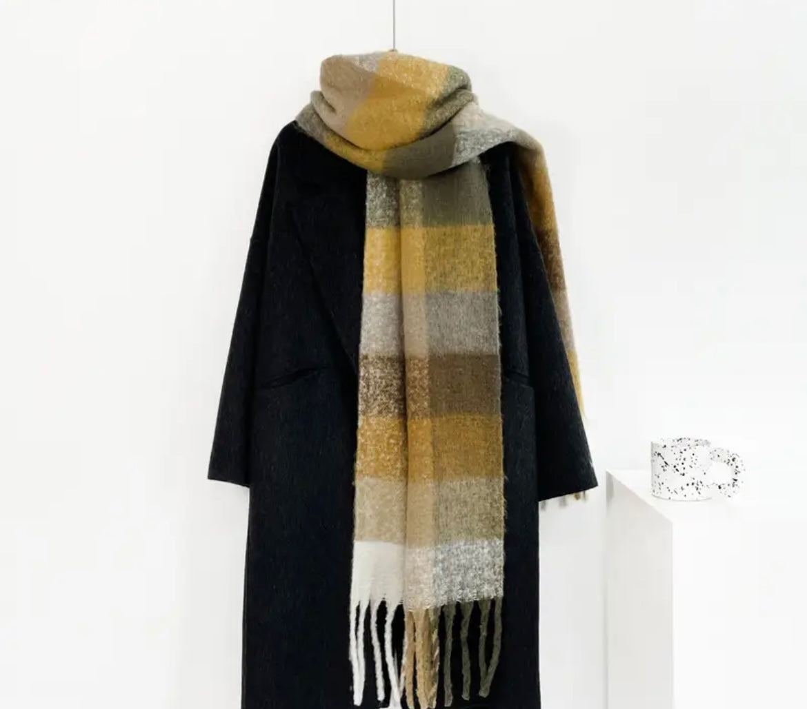 DOORBUSTER DEAL - Soft & Fluffy Scarf - Earth Tone