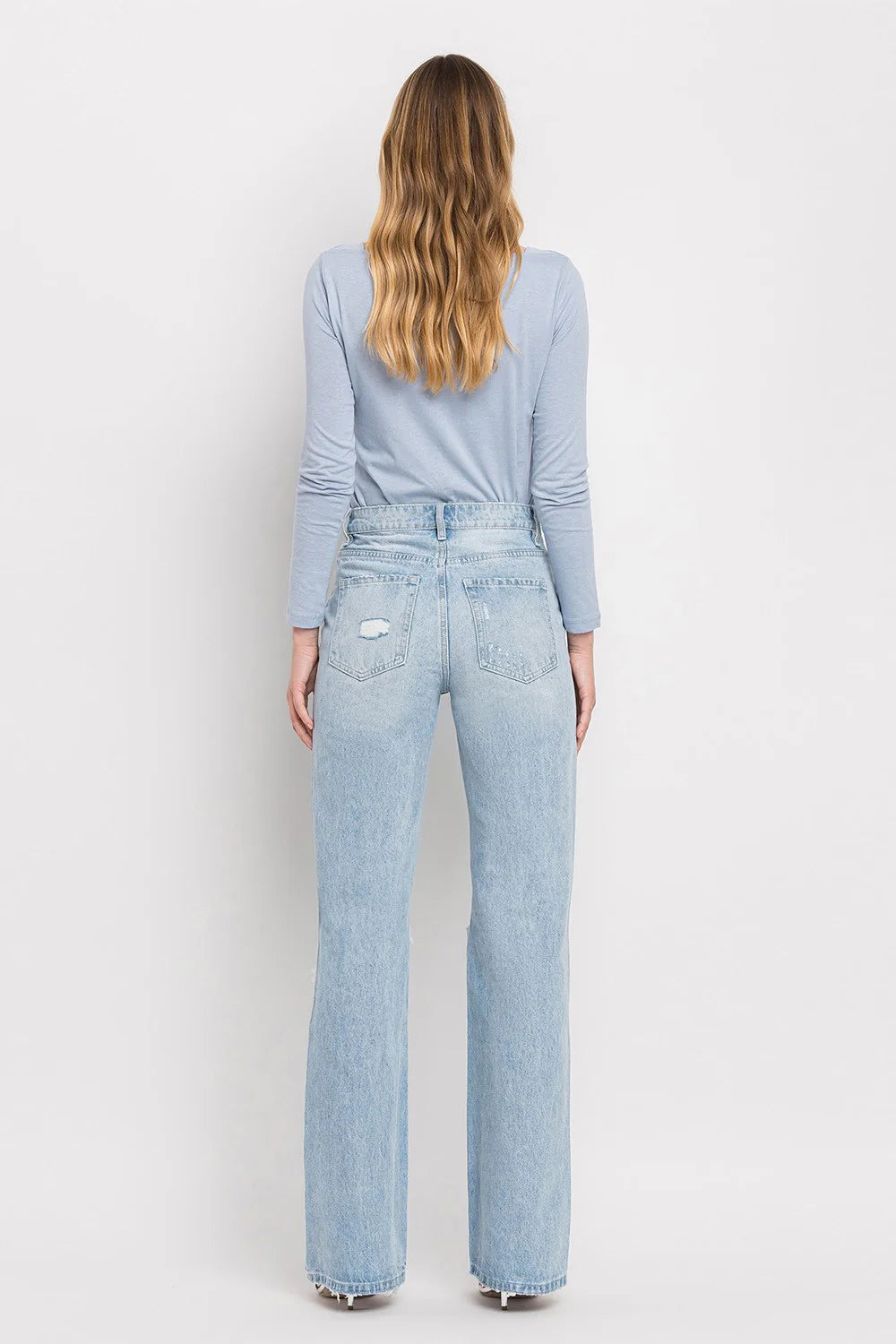 Vervet 90's Vintage High Rise Flare Jeans - Sunny Plains