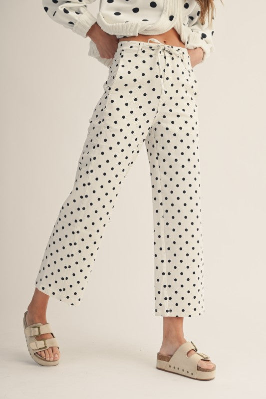 Good Times Polka Dot Wide Leg Pants