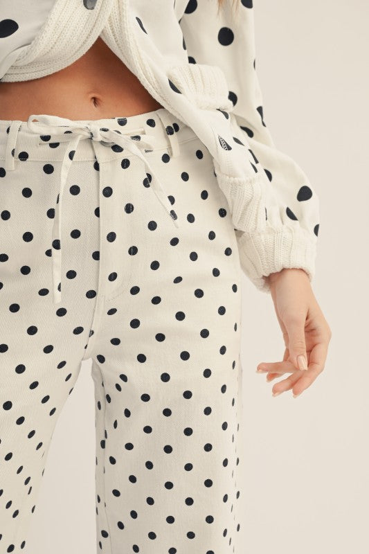 Good Times Polka Dot Wide Leg Pants