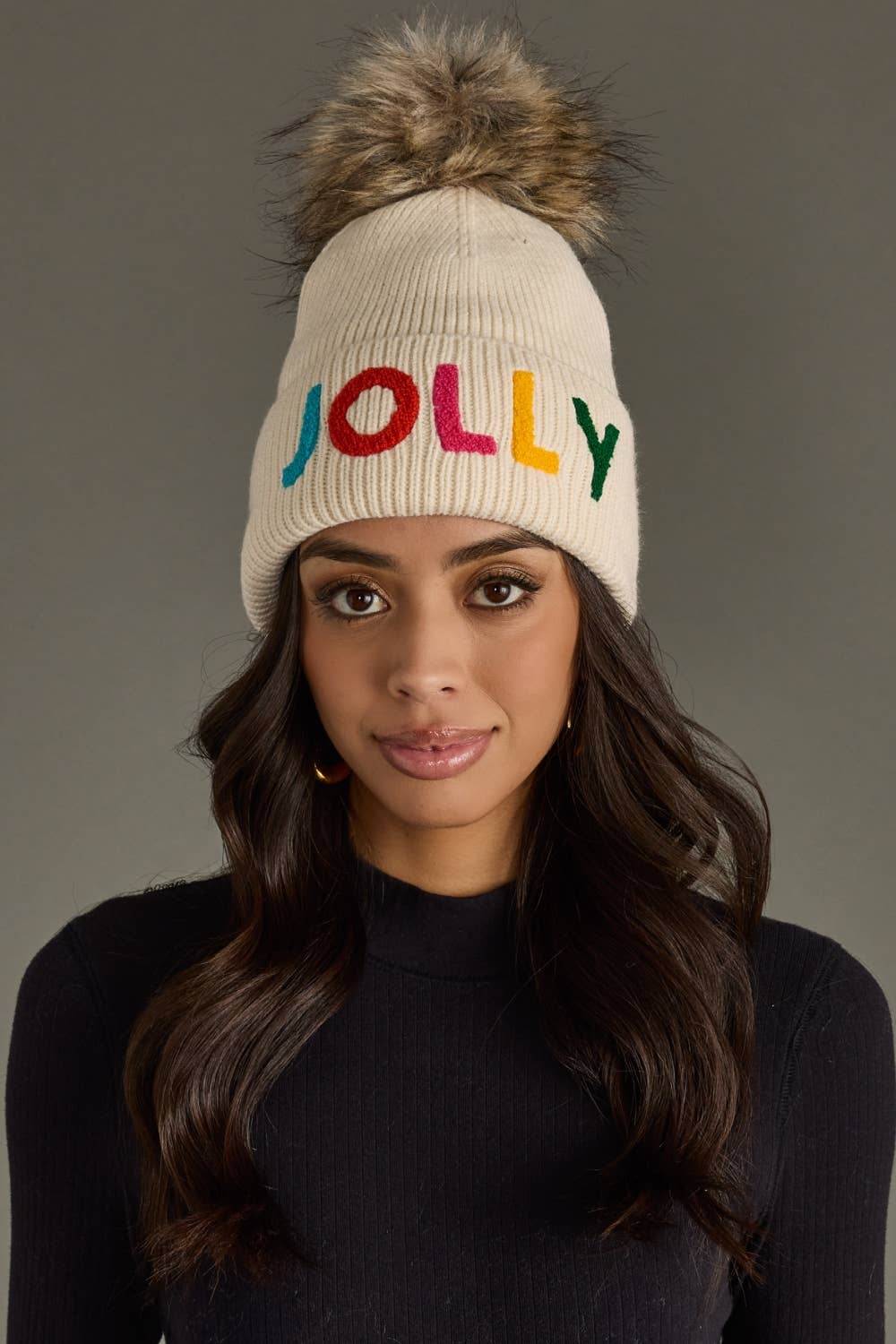 Jolly Knit Pom Hat