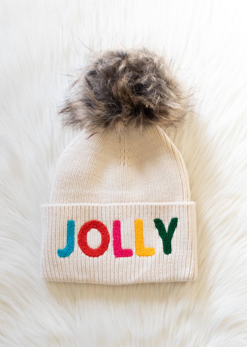Jolly Knit Pom Hat