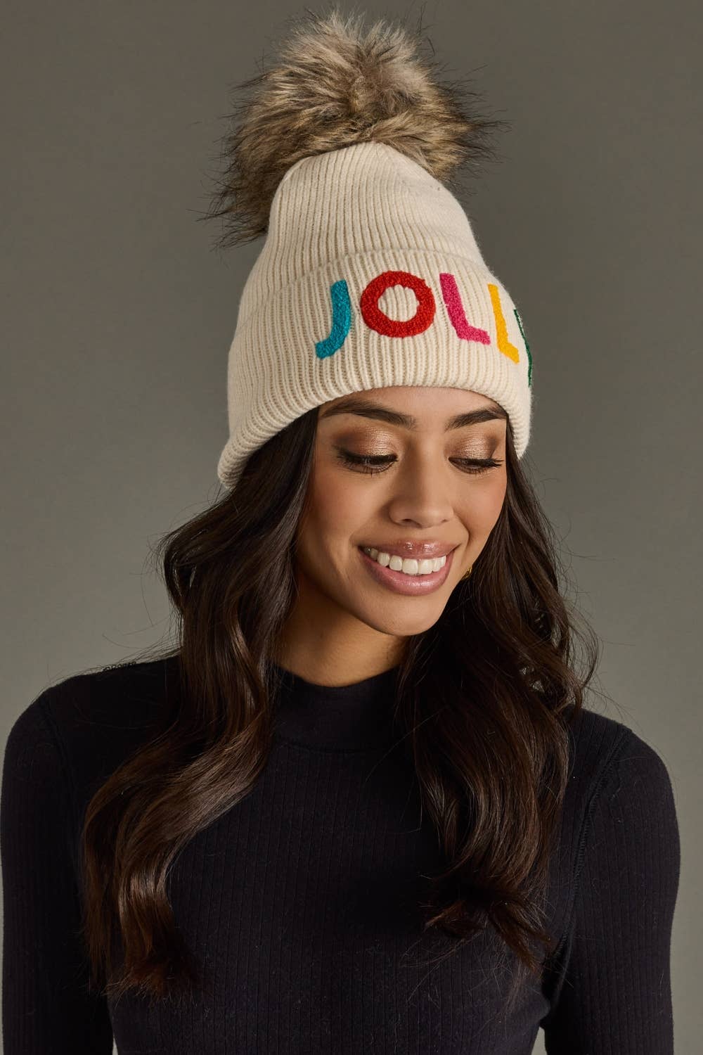 Jolly Knit Pom Hat