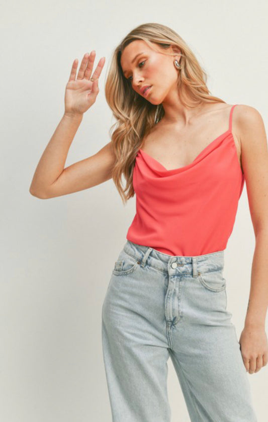 Barbie Girl Cowl Neck Cami - FINAL SALE
