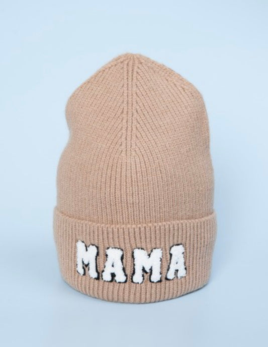 MAMA Beanie Hat - Clay Beige