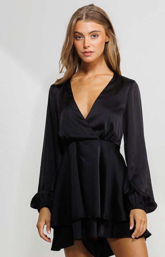 Chance To Dance Satin Romper - Large - FINAL SALE